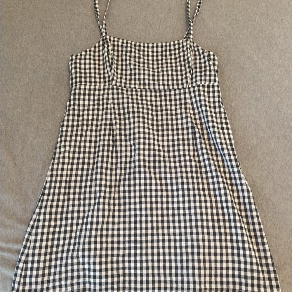 Black and white gingham mini